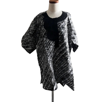 African Print Danshiki Top: Unisex Ethnic Blouse, 100% Cotton