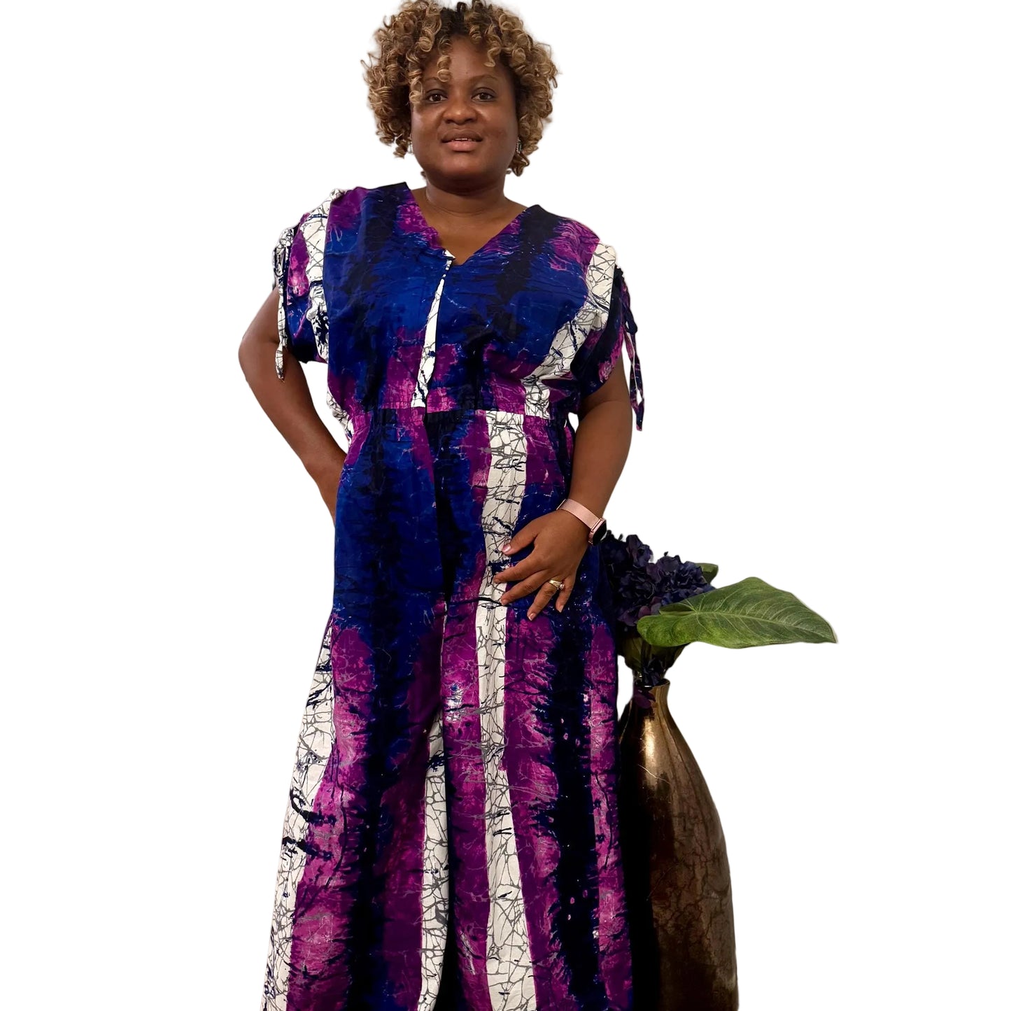 African Print Afro Carolina Ankara Cargo Jumpsuit