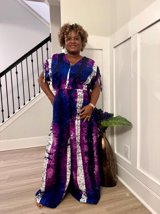 African Print Afro Carolina Ankara Cargo Jumpsuit Afro American Outfits