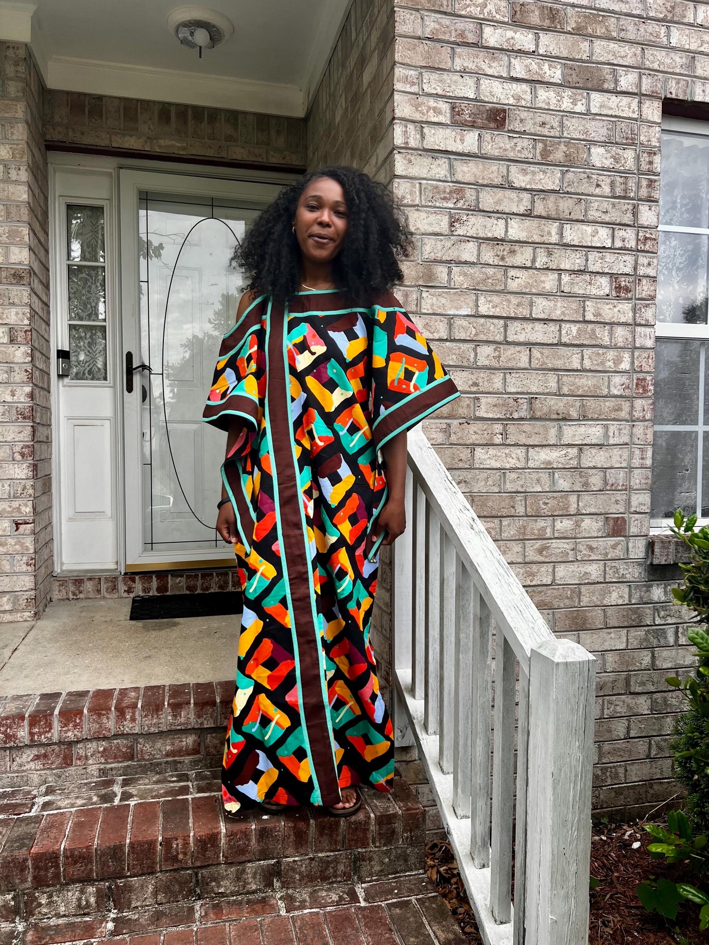 African Ankara Wax Print off Shoulder Afro  Abeke Bubu Maxi Dress Afro American Outfits
