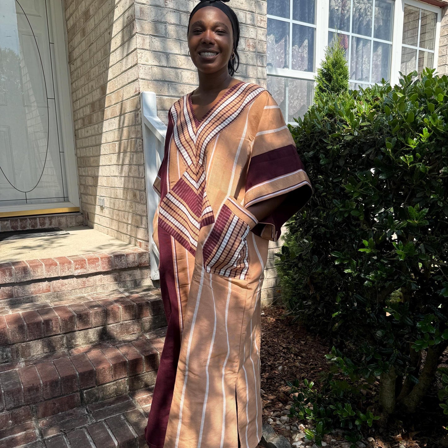 Special Occasions African Traditional Woven Aso-Oke/Kente Dress