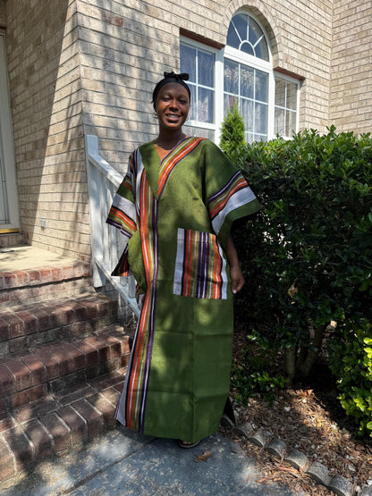 Special African Traditional Woven  Aso-Oke/Kente  Dress