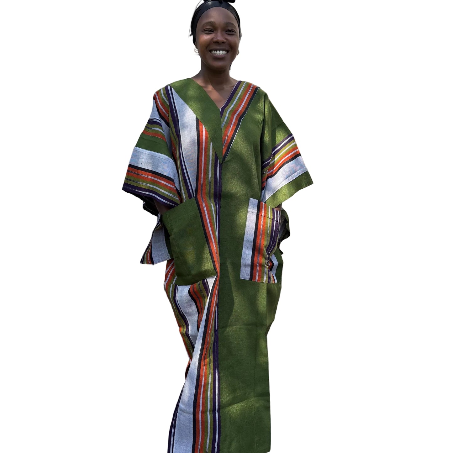 Special African Traditional Woven  Aso-Oke/Kente  Dress