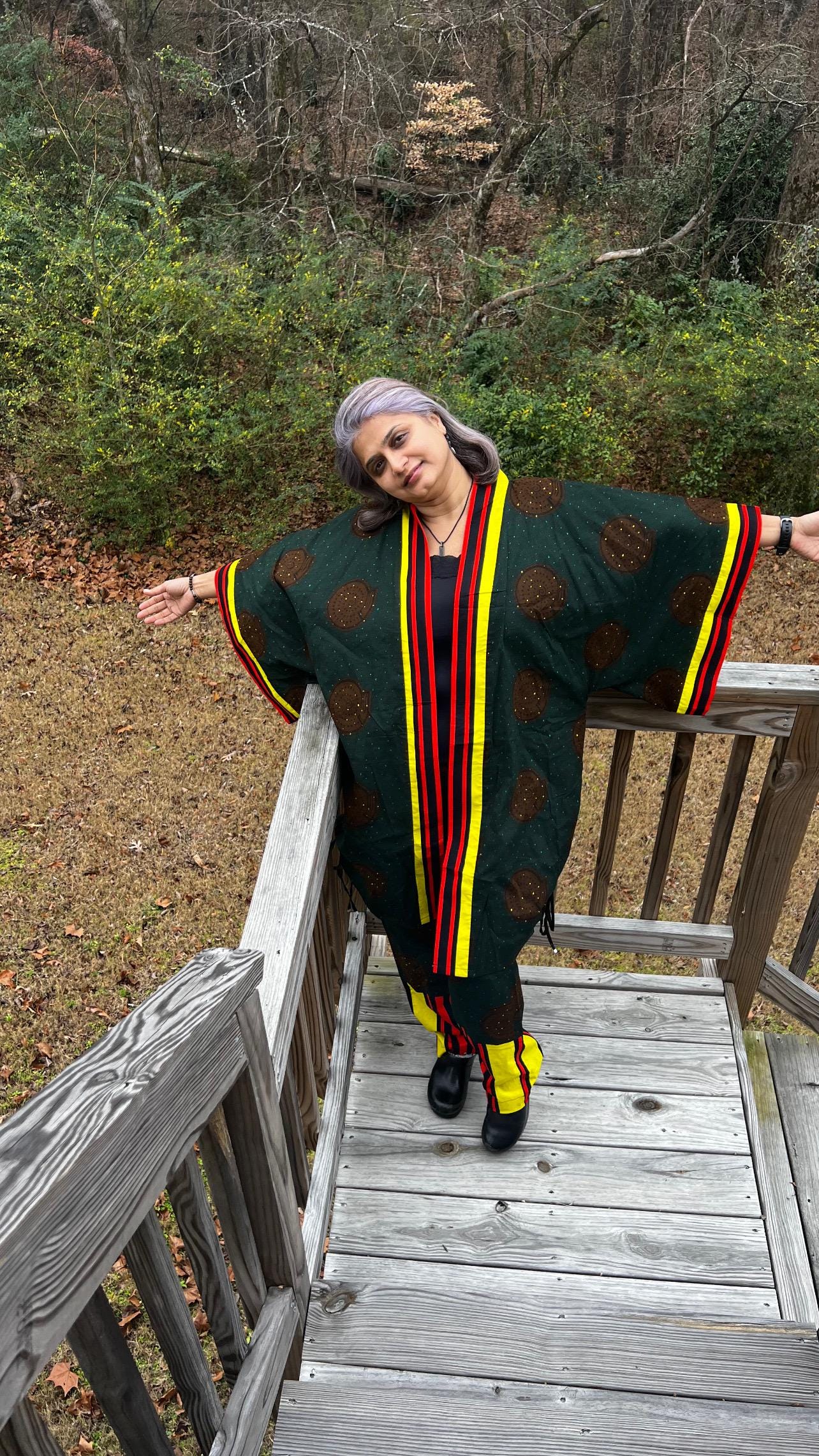 African  Ankara Wax Print  Kimono Pant Set