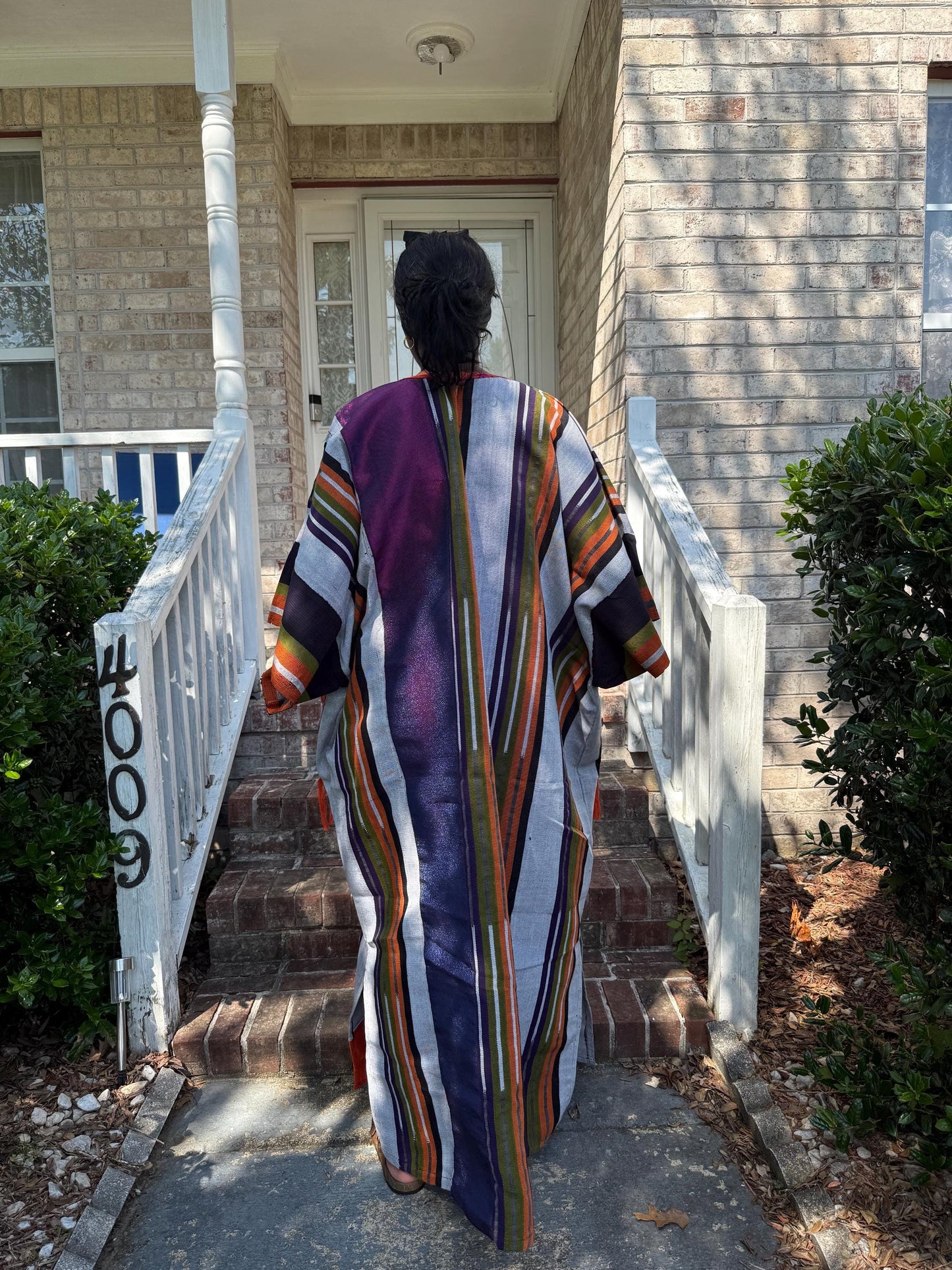 Unique African Traditional Woven  Aso-Oke/Kente  Bubu Maxi Dress