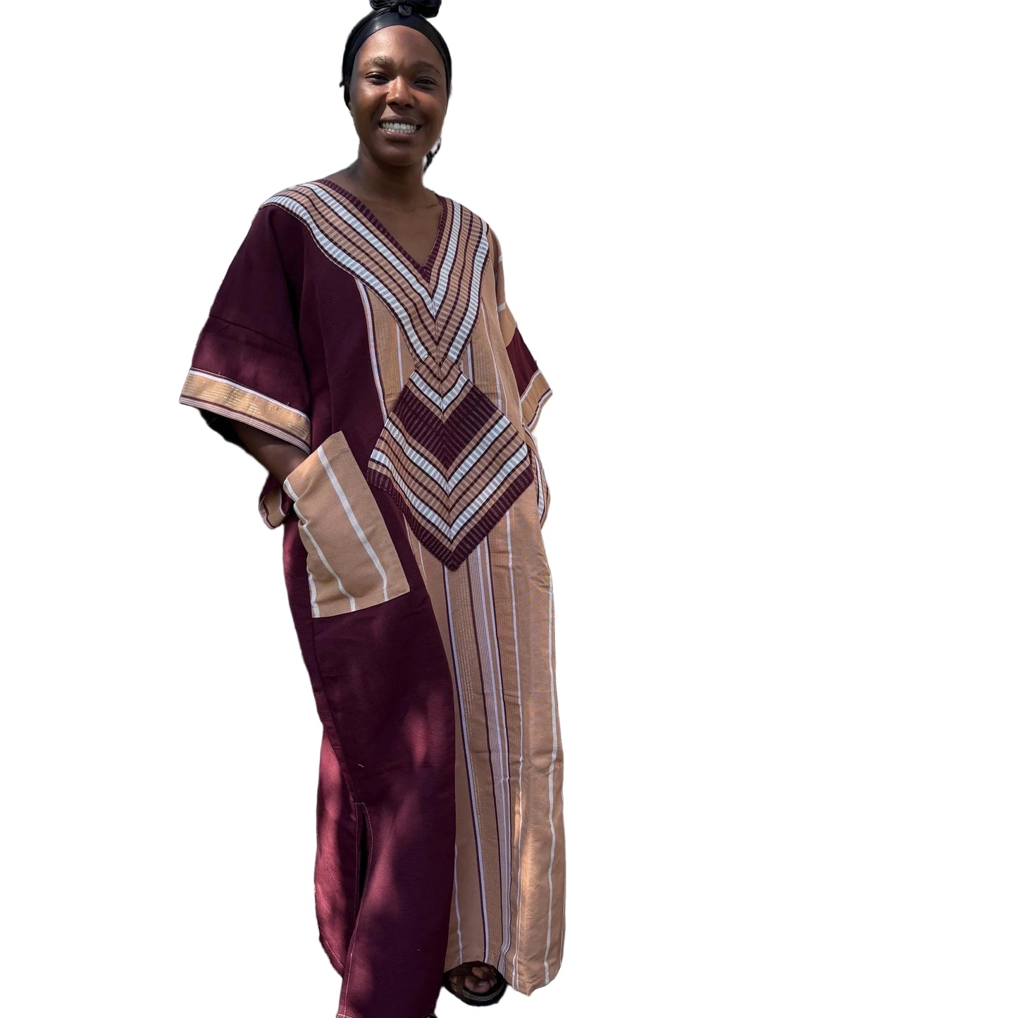 Special Occasions African Traditional Woven Aso-Oke/Kente Dress