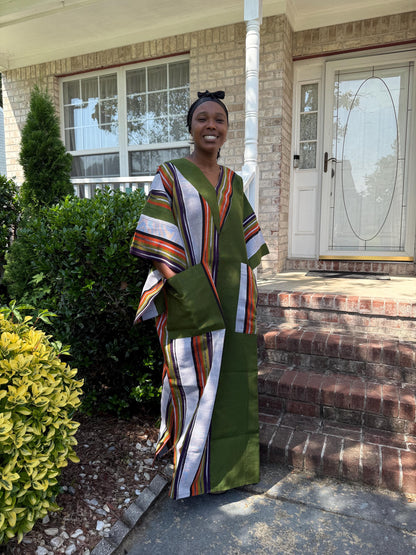 Special African Traditional Woven  Aso-Oke/Kente  Dress