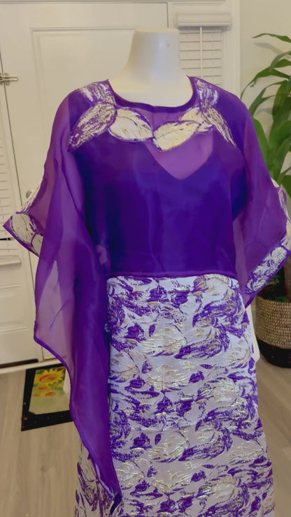 Modern Organza Damask Bubu