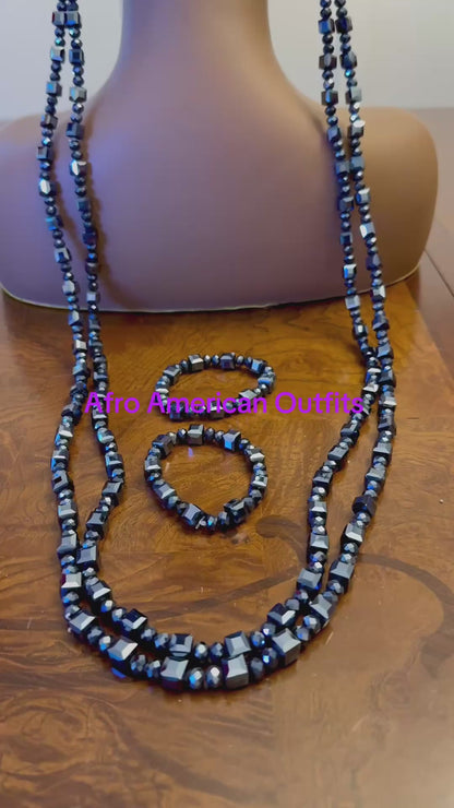 African Traditional Handmade Beads Set for Groom