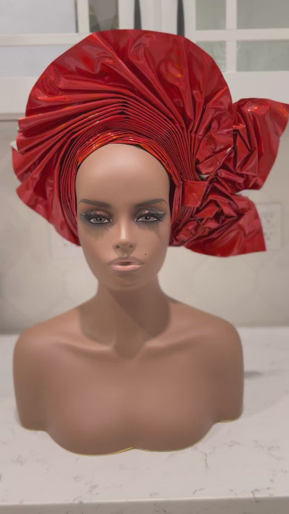 Metallic Leather Auto Gele 1p